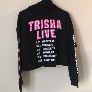 Trisha’s LIVE Tour crop hoodie